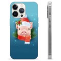 Capa de TPU - iPhone 13 Pro - Porquinho de Inverno