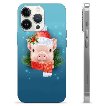 Capa de TPU - iPhone 13 Pro - Porquinho de Inverno