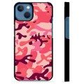 Capa Protectora - iPhone 13 - Camuflagem Rosa