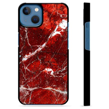 Capa Protectora - iPhone 13 - Mármore Vermelho