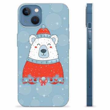 Capa de TPU - iPhone 13 - Urso de Natal