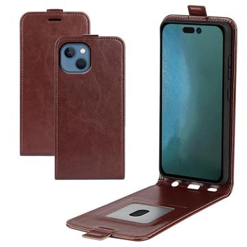 Bolsa Vertical com Ranhura de Cartão para iPhone 14 Max - Castanho