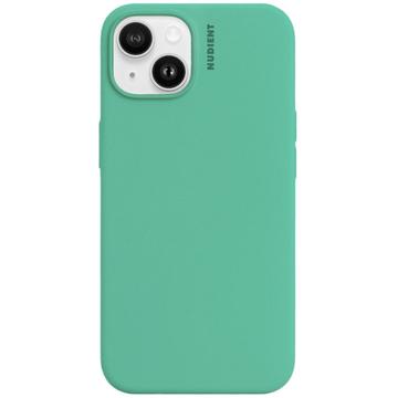 Capa de silicone para iPhone 14 Nudient Base - Verde Menta