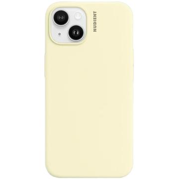 Capa de silicone para iPhone 14 Nudient Base - Amarelo