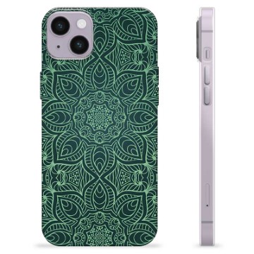 Capa de TPU - iPhone 14 Plus - Mandala Verde