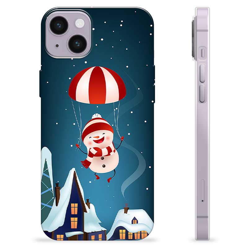 Capa de TPU - iPhone 14 Plus - Boneco de Neve