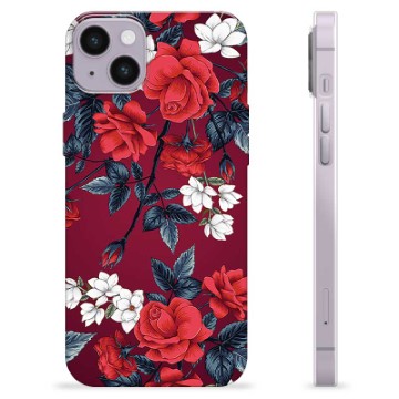 Capa de TPU - iPhone 14 Plus - Flores Vintage