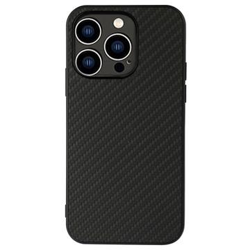 Capa Híbrida para iPhone 14 Pro - Fibra de Carbono - Preto