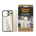 Capa antibacteriana PanzerGlass ClearCase MagSafe para iPhone 14 Pro Max - Preto / Transparente