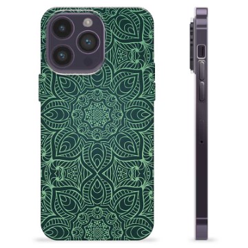 Capa de TPU - iPhone 14 Pro Max - Mandala Verde