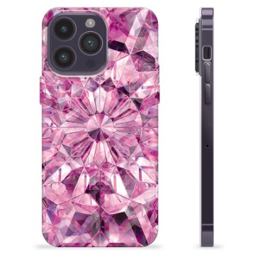 Capa de TPU - iPhone 14 Pro Max - Cristal Rosa