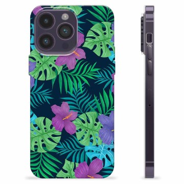 Capa de TPU - iPhone 14 Pro Max - Flores Tropicais