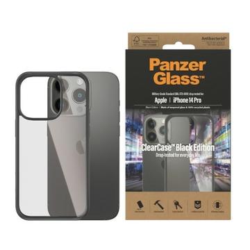 Capa Antibacteriana PanzerGlass ClearCase para iPhone 14 Pro - Preto / Transparente