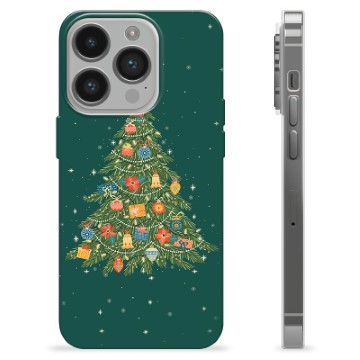 Capa de TPU - iPhone 14 Pro - Árvore de Natal