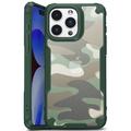 Capa Híbrida Antichoques para iPhone 15 - Camuflagem