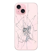 Reparação da capa traseira do iPhone 15 - só vidro - Cor-de-Rosa