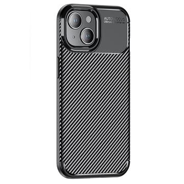 Capa de TPU Fibra de Carbono Beetle para iPhone 15 - Preto