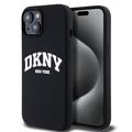 Capa iPhone 15 DKNY Liquid Silicone Arch Logo - Compatível com MagSafe - Preto