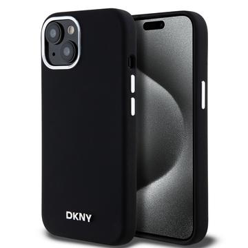 Capa  iPhone 15 DKNY Liquid Silicone Metal Logo - Compatível com Magsafe