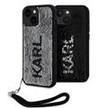 Capa Karl Lagerfeld Reversible Sequins para iPhone 15 - Preto / Prateado