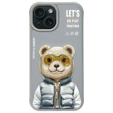 Capa Urso para iPhone 15 Nimmy Friends Cool&Cute 2.0