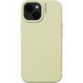 Capa de silicone para iPhone 15 Nudient Base - Amarelo