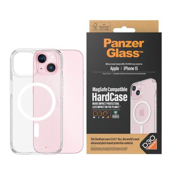 Capa HardCase MagSafe PanzerGlass para iPhone 15 - Compatível com D3O - Transparente