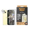 Conjunto de Proteção PanzerGlass 3-em-1 para iPhone 15 Plus - Transparente