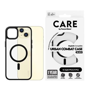 Capa PanzerGlass Care Urban Combat para iPhone 15 Plus - Compatível com MagSafe