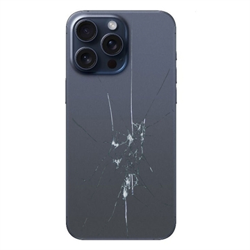 Reparação da capa traseira do iPhone 15 Pro - só vidro - Azul