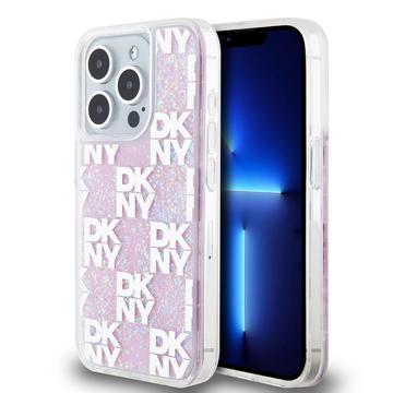 Capa DKNY Liquid Glitter Checkered Pattern para iPhone 15 Pro