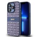 Capa para iPhone 15 Pro DKNY Repeat Pattern Tonal Stripe - Azul