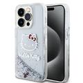 Capa para iPhone 15 Pro Hello Kitty Liquid Glitter Charms - Transparente