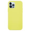 Capa de Silicone Líquido para iPhone 15 Pro - Amarelo