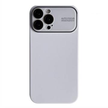 Capa de Silicone Líquida com Proteção de Vidro de Lente para iPhone 15 Pro - Branco