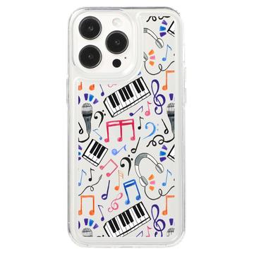 Capa TPU Ultra Fashion para iPhone 15 Pro Max - Notas musicais