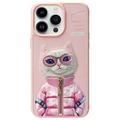 Capa Gato para iPhone 15 Pro Max Nimmy Friends Cool&Cute 2.0 - Rosa