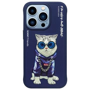 Capa Gato para iPhone 15 Pro Nimmy Friends Glasses Cool