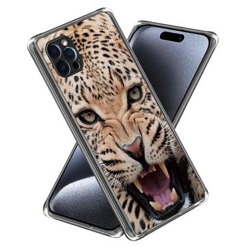 Capa em TPU Stylish Ultra-Slim para iPhone 15 Pro - Leopardo