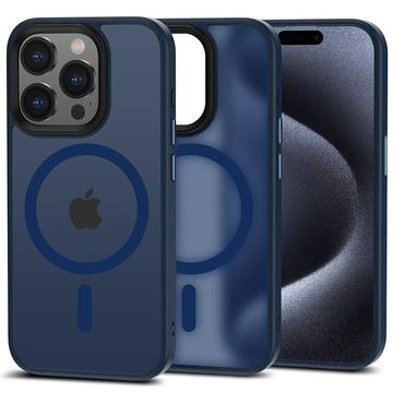 Capa Magmat Tech-Protect para iPhone 15 Pro - Compatível com MagSafe - Azul Marinho