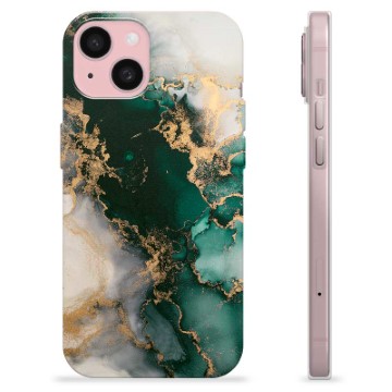 Capa de TPU - iPhone 15 - Mármore Jade