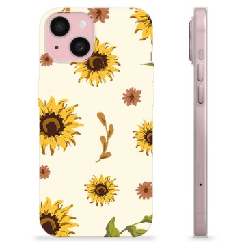 Capa de TPU - iPhone 15 - Girassol