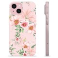 Capa de TPU - iPhone 15 - Flores em Aquarela