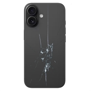 Reparação da capa traseira do iPhone 16 - só vidro - Preto