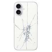 Reparação da capa traseira do iPhone 16 - só vidro - Branco