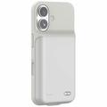 Capa com Bateria de Backup para iPhone 16 - 7000mAh - Branco