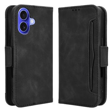 Capa para carteira para iPhone 16 - Preto