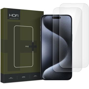 Protetor de Ecrã em Vidro Temperado Hofi Premium Pro+ para iPhone 16 - 2 Peças - Transparente