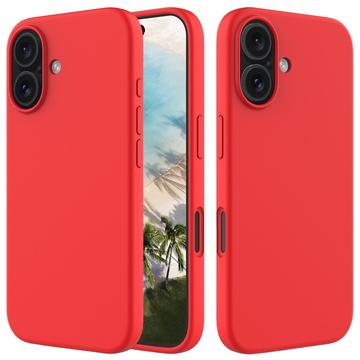 Capa de Silicone Líquido para iPhone 16 - Vermelho