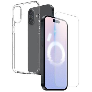 Conjunto de Proteção 2-em-1 Northjo para iPhone 16 - Transparente